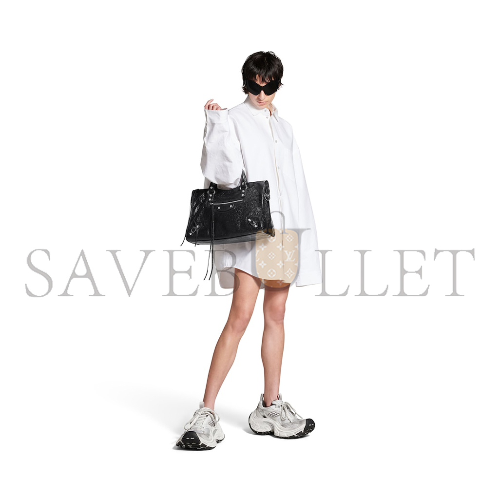 Ba*len*cia*ga le city medium bag in black 7977862aa9s1000 (38*24*13cm)
